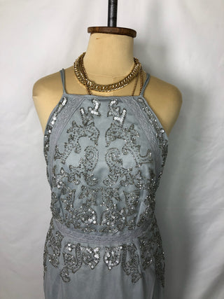 Halter Silver Shine Dress