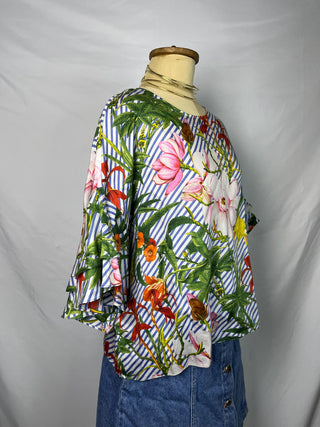 Stripey Floral Blouse