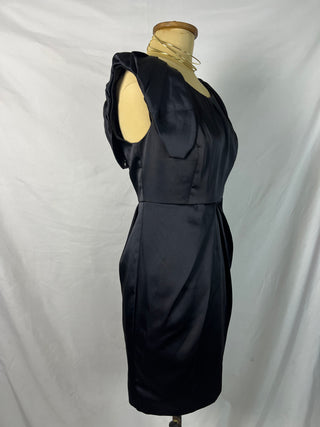 Satin Sculpted Midi Dress