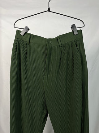 Pleated Power Pants