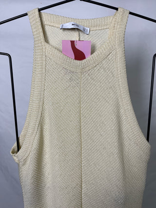 Textured Wide-Shoulder Top
