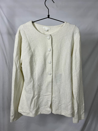 Ivory Textured Jacket