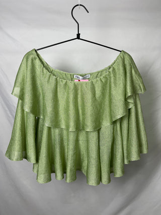 Pastel Shimmery Blouse Top
