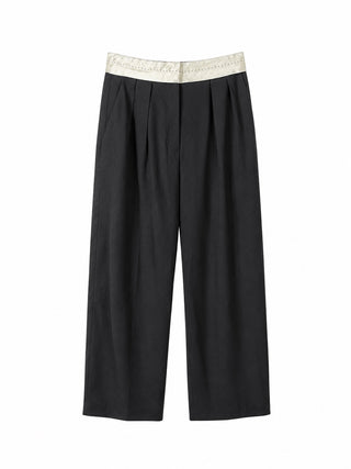 Contrast Belt Smarty Pants