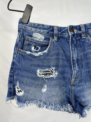 Edgy Distressed Shorts