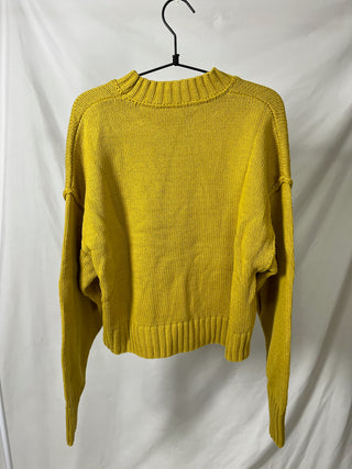 Mustard Lined Crewneck