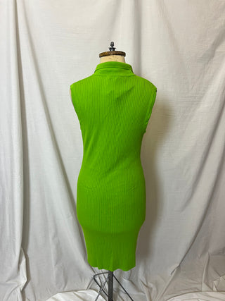 Polo knit straight dress