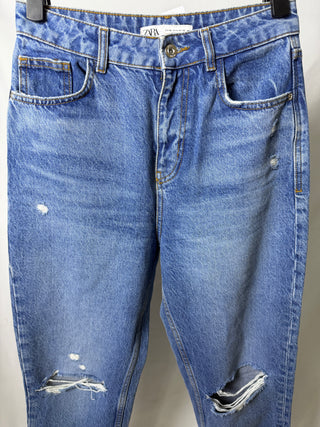 Ripped Mom Denim Jeans