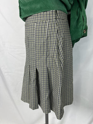 Gingham A-Line Skirt