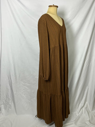 Textured Tiered Lines Dress