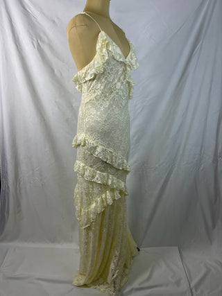 Lace Ruffle Maxi Dress
