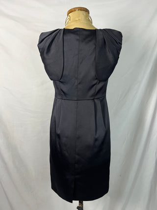 Satin Sculpted Midi Dress