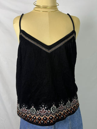 Velvet Night Embroidered Camisole