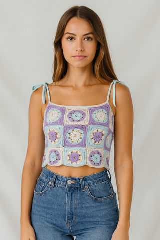 Vintage Crochet Crop Top