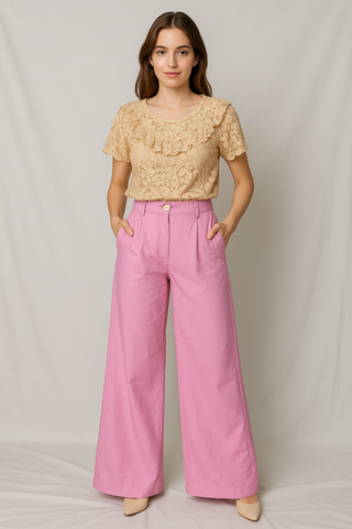 Bubblegum Wide Leg Pants