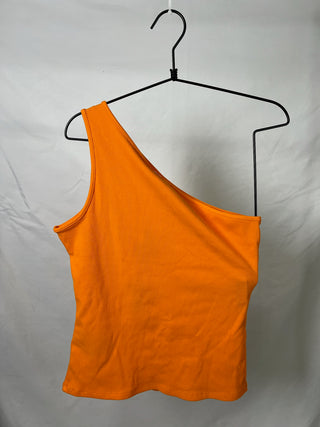 Orange One-Shoulder Tanktop