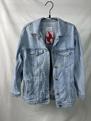 Oversized Light Wash Denim Jacket