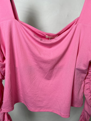 Square Ruched Sleeve Top