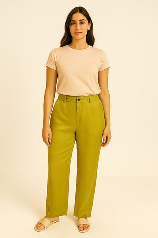 Zesty Lime Tailored Trousers
