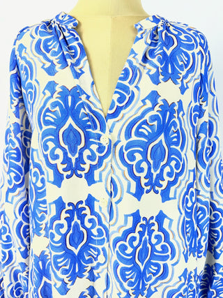 Mosaic Print Maxi Dress