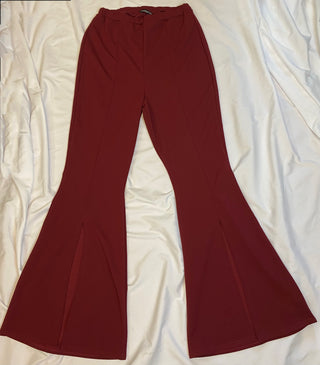 Maroon Flare Pants
