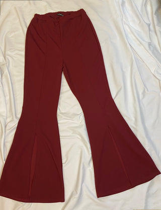 Maroon Flare Pants