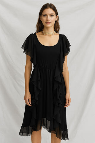 Ruffle Flutter Dress