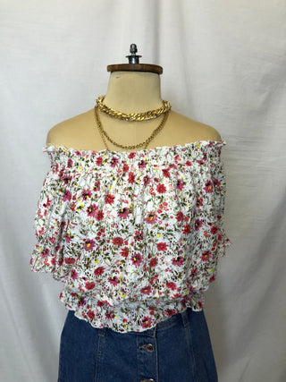 Flowy Floral Off Shoulder