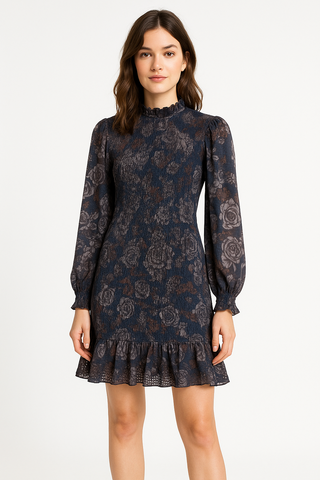 Floral Smocked Mini Dress