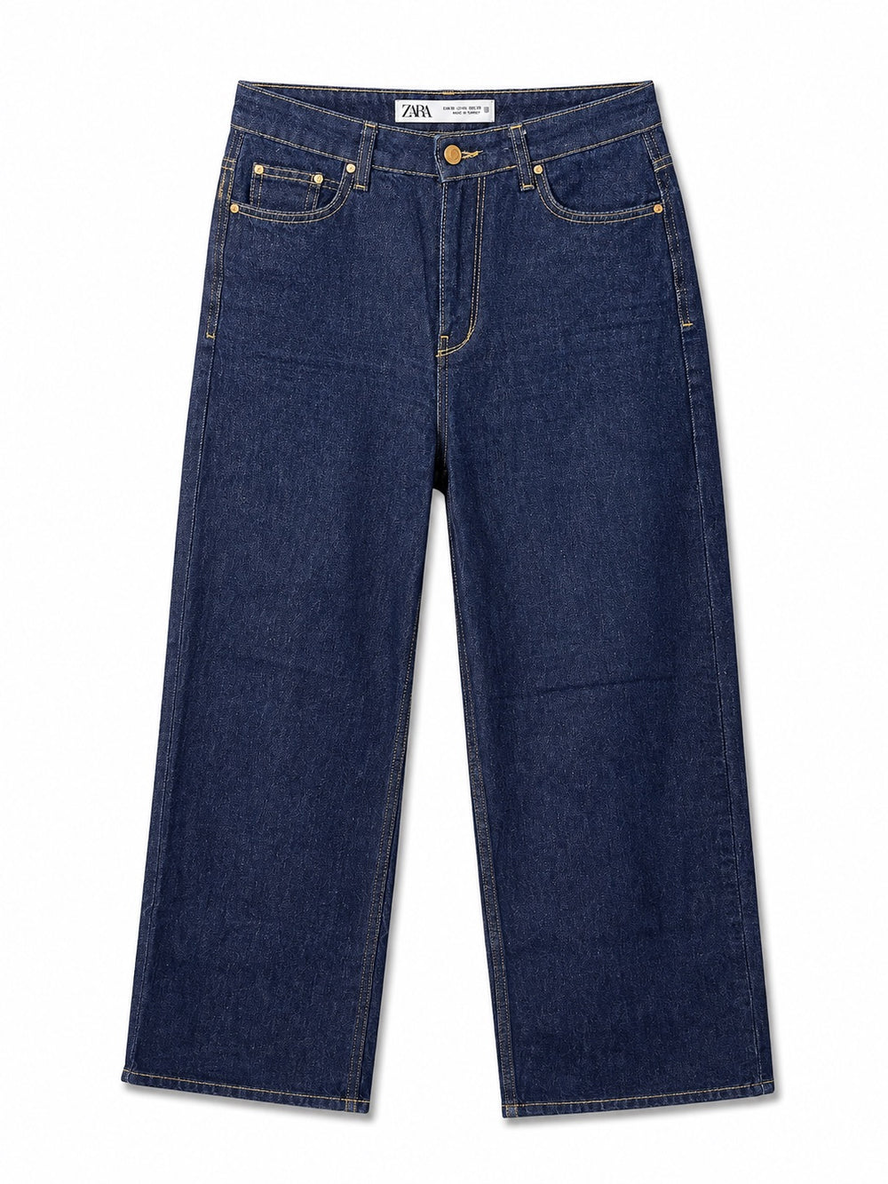 Dark Wide-Leg Jeans