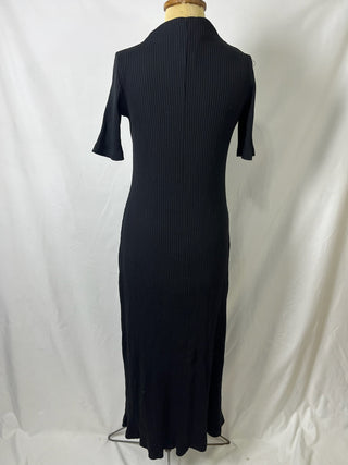 Black Ribbed Dress