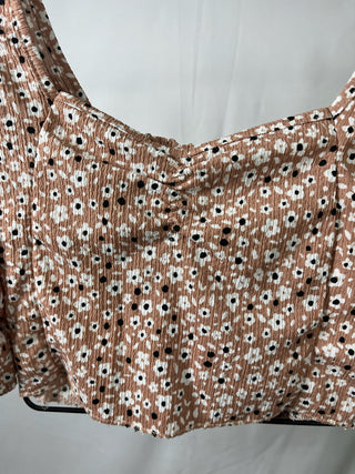 Floral Nude Croptop