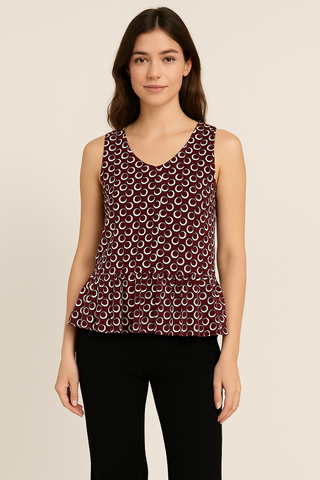 Circle Peplum Tank Top