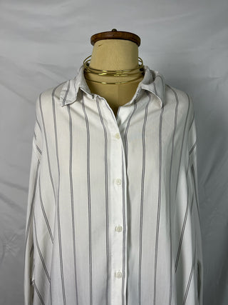 Pinstripe Button-Up