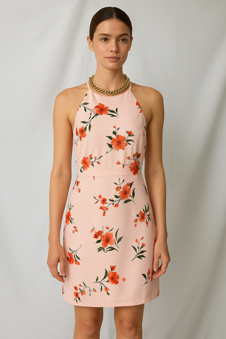 Halter Floral Dress