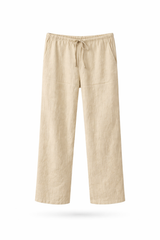 Beige Crinkly Lounge Pants
