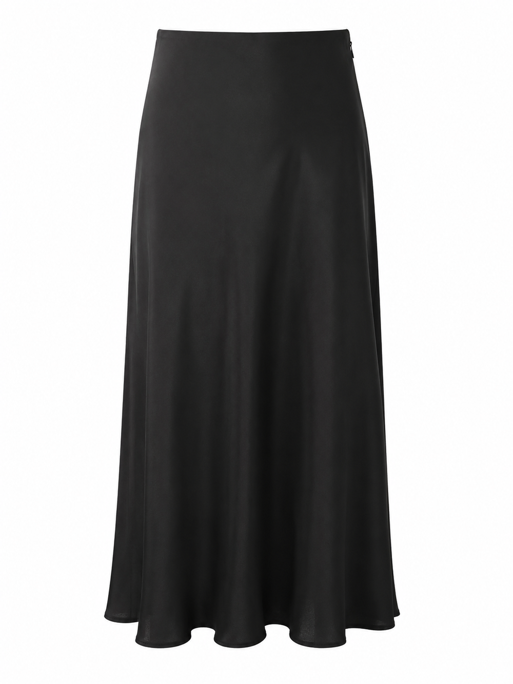 Black Satin Skirt