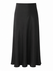 Black Satin Skirt