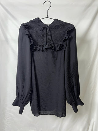 Smocked Ruffle Chest Blouse