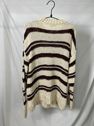 Horizontal Stripe Knit Sweater