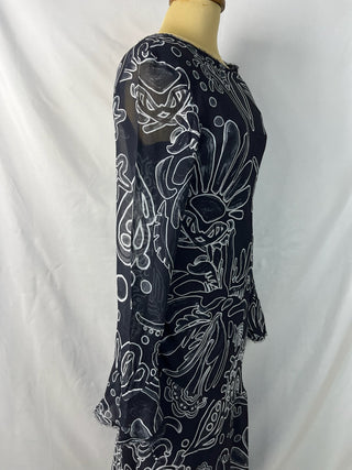 Black Printed Dress