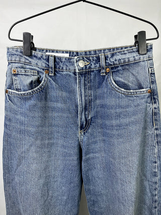 Washed Straight Jeans
