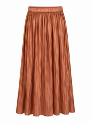 Rusty Pleated Skirt
