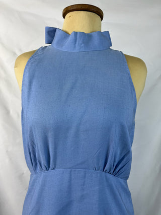 Sky Halter Neck Maxi Dress