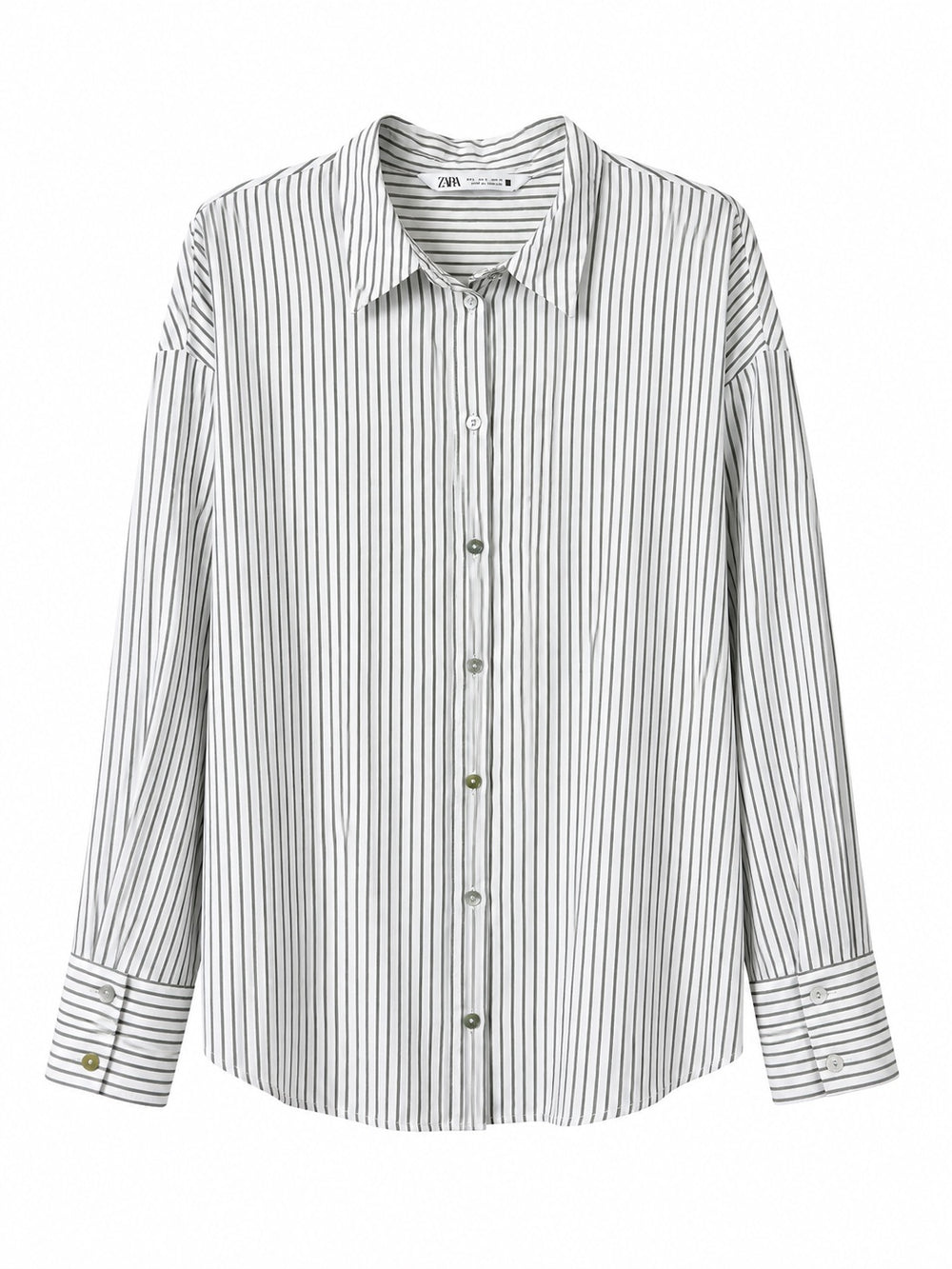 Pinstripe Button-Up Chemise