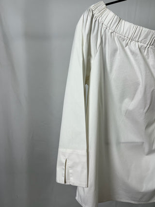 Off-Shoulder Elastic Blouse