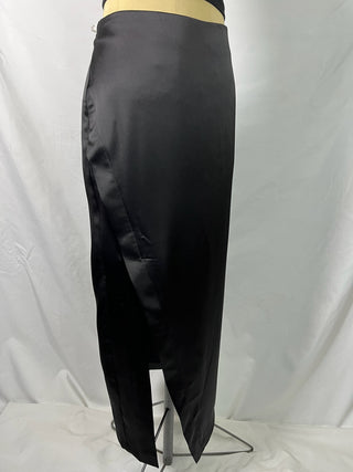 Satin Column Skirt