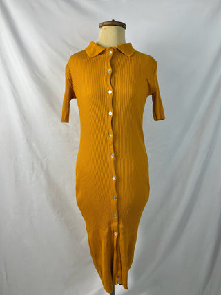 Body-Con Button Down Dress