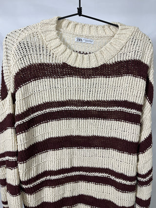 Horizontal Stripe Knit Sweater