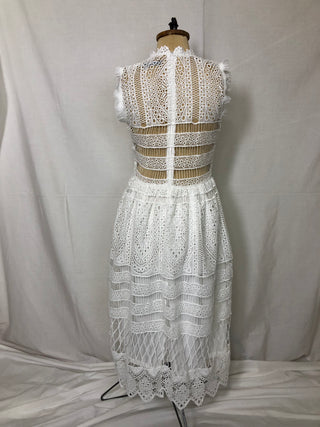 Lace Calf-Length Dress